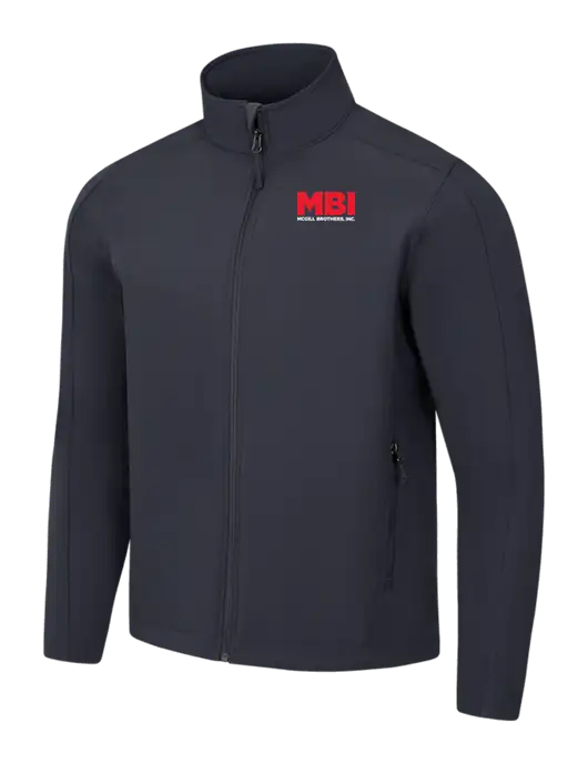 Charcoal Grey Core Soft Shell Jacket w/MBI Logo