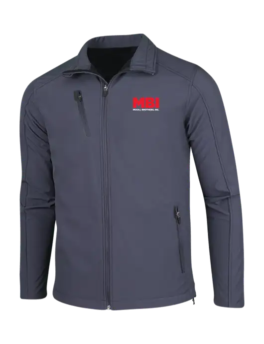 Dark Grey Welded Softshell Jacket w/MBI Logo