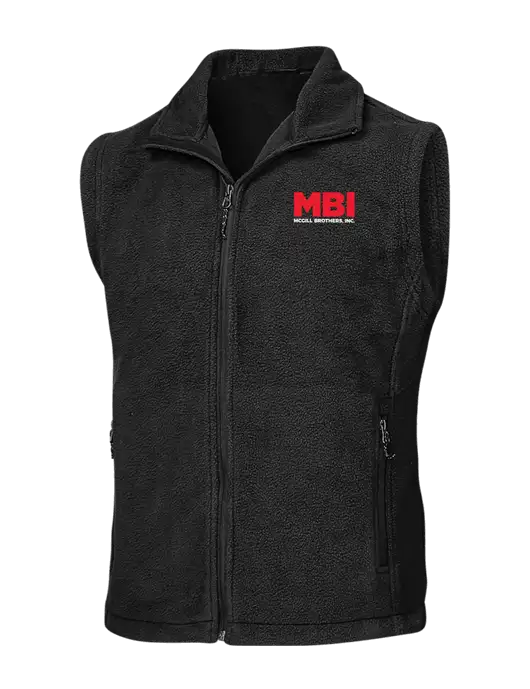 Black Fleece Vest w/MBI Logo