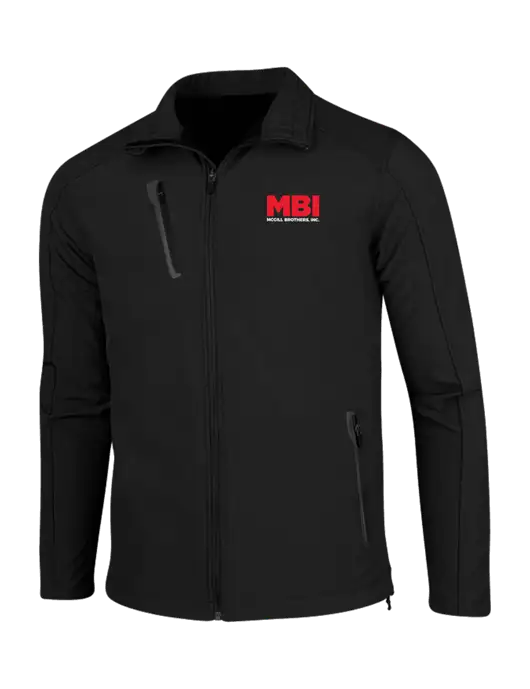 Black Welded Softshell Jacket w/MBI Logo