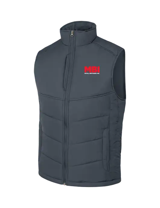 Dark Slate/Black Puffy Vest w/MBI Logo