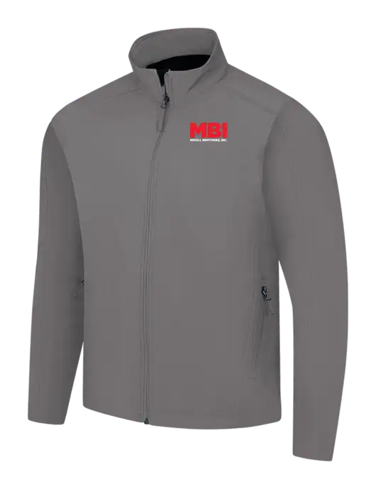 Medium Grey Core Soft Shell Jacket w/MBI Logo