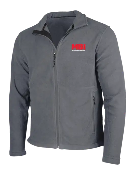 Medium Grey Fleece Jacket w/MBI Logo
