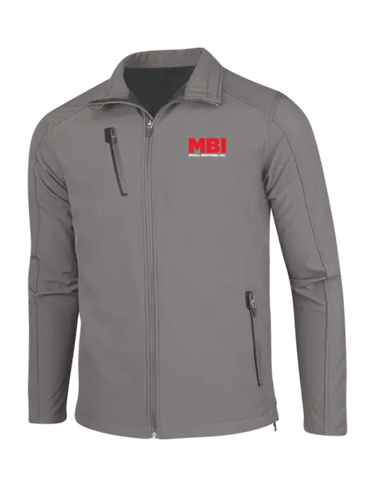Medium Grey Welded Softshell Jacket w/MBI Logo