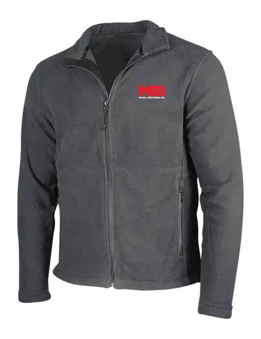 Dark Grey Fleece Jacket w/MBI Logo