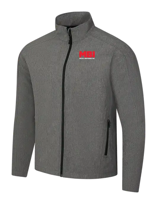 Medium Grey Heather Core Soft Shell Jacket w/MBI Logo