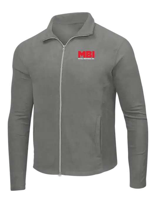Medium Grey Microfleece Jacket w/MBI Logo