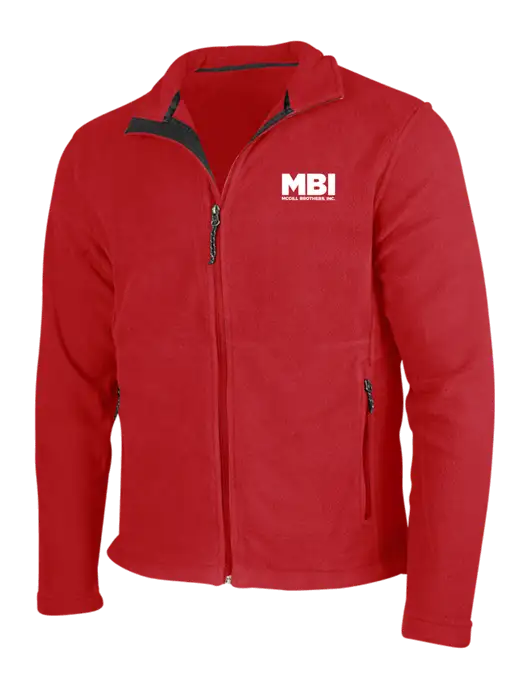 Red Fleece Jacket w/MBI Logo