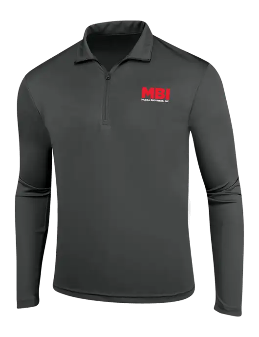 Dark Grey PosiCharge Competitor 1/4 Zip Pullover w/MBI Logo