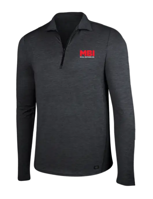 OGIO Blacktop Heather Endurance Force 1/4 Zip w/MBI Logo