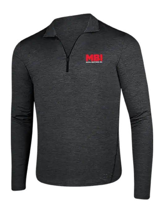 OGIO Blacktop Heather Endurance Force 1/4 Zip w/MBI Logo