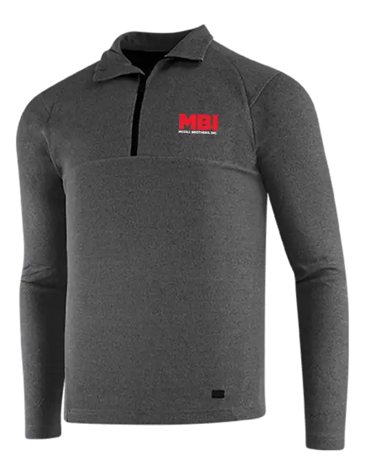 OGIO Dark Grey Heather Transition 1/4 Zip Pullover w/MBI Logo
