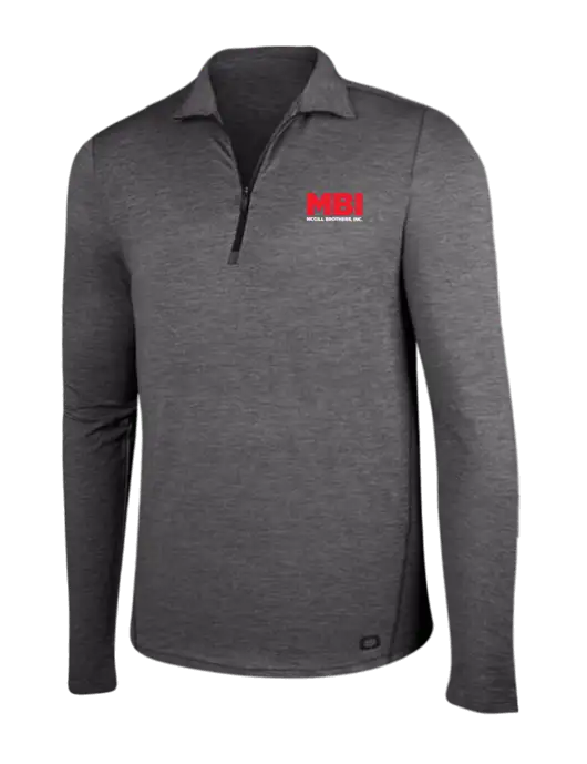 OGIO Gear Grey Heather Endurance Force 1/4 Zip w/MBI Logo