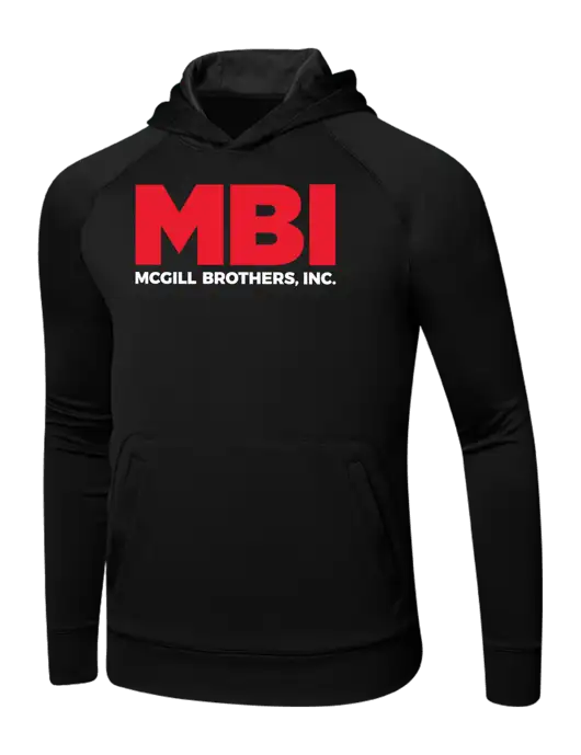 Tech Black Fleece Hooded Sweatshirt w/MBI Logo