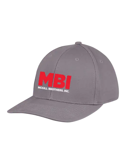 Premium Modern Structured Twill Charcoal Snapback Cap w/MBI Logo