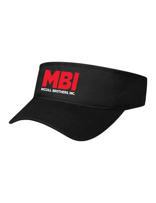 Black Cap Visor w/MBI Logo