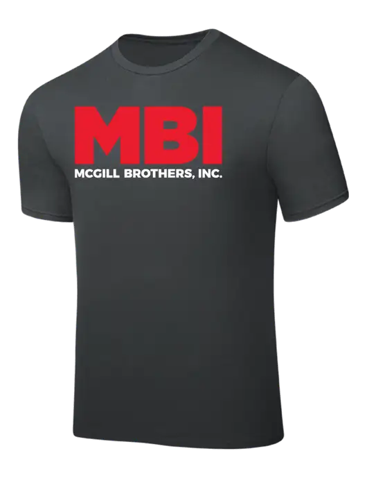Dark Grey PosiCharge Competitor Tee w/MBI Logo