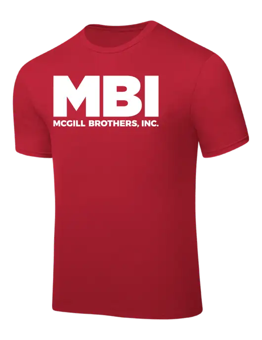 Red PosiCharge Competitor Tee w/MBI Logo