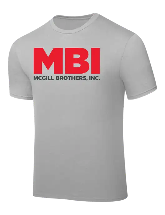 Silver PosiCharge Competitor Tee w/MBI Logo