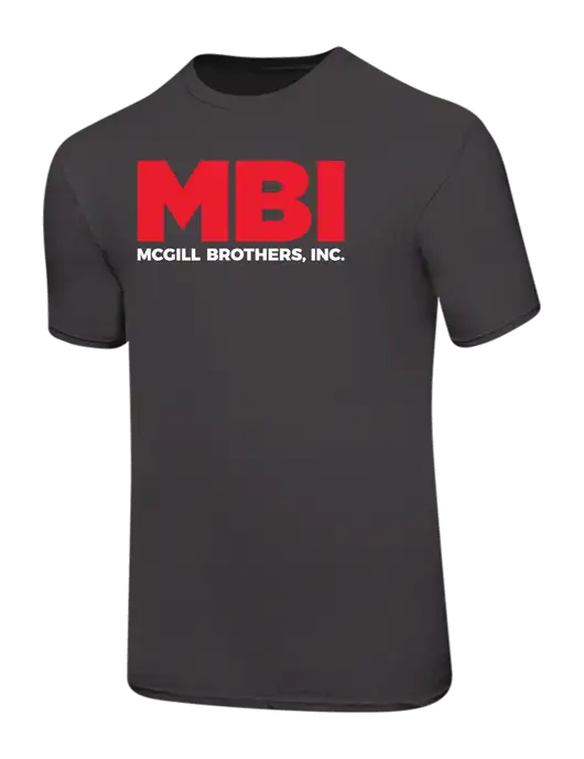 Ring Spun Charcoal 4.5 oz T-Shirt w/MBI Logo