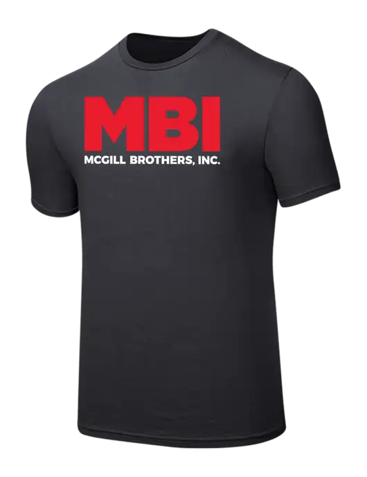 Seriously Soft Charcoal T-Shirt w/MBI Logo