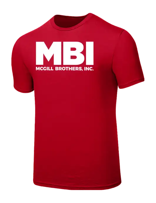 Seriously Soft Red T-Shirt w/MBI Logo