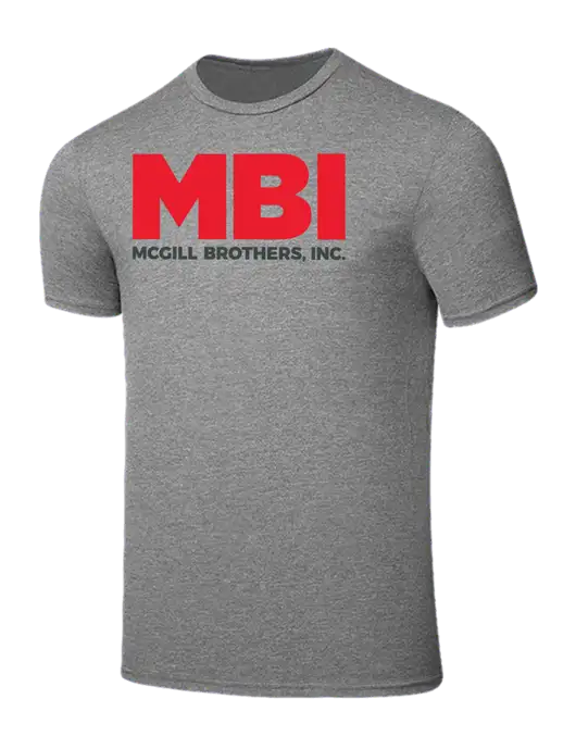 Seriously Soft Grey Frost T-Shirt w/MBI Logo