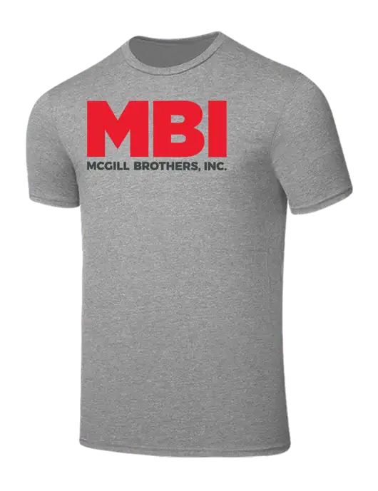 Seriously Soft Light Heather Grey T-Shirt w/MBI Logo