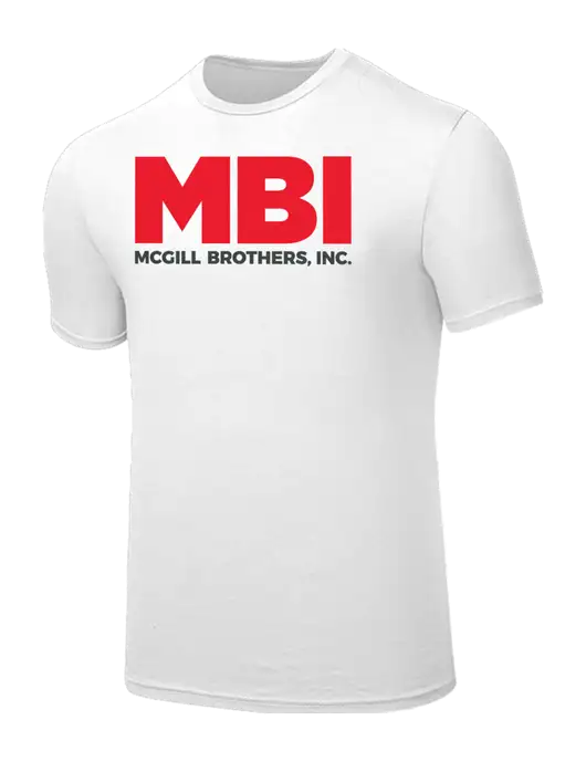 Seriously Soft White T-Shirt w/MBI Logo