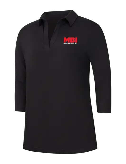 Womens Black Luxe Knit Tunic w/MBI Logo