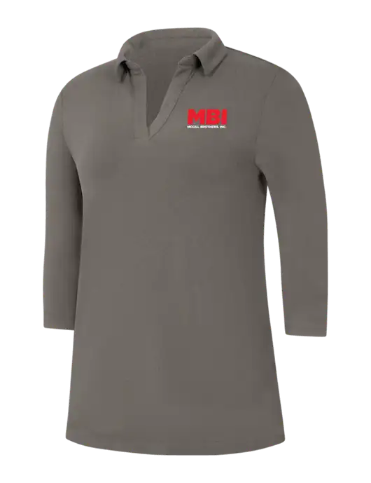 Womens Dark Grey Luxe Knit Tunic w/MBI Logo