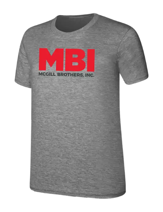 Womens Ring Spun Light Grey Heather 4.5 oz T-Shirt w/MBI Logo