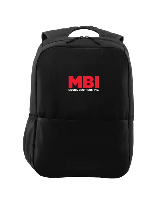Access Square Laptop Black Backpack w/MBI Logo