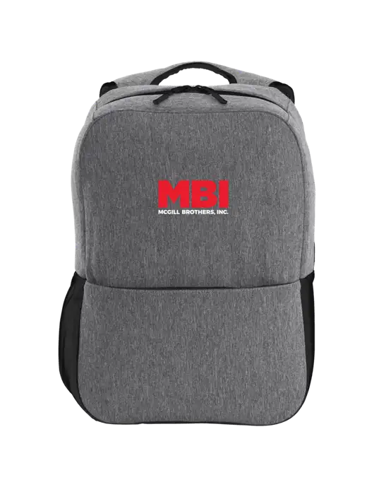 Access Square Laptop Graphite Heather/Black Backpack w/MBI Logo