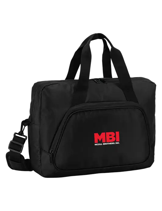 City Black Laptop Briefcase w/MBI Logo
