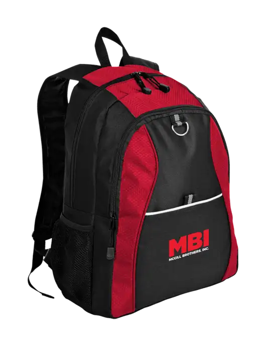 Honeycomb Red/Black Backpack w/MBI Logo