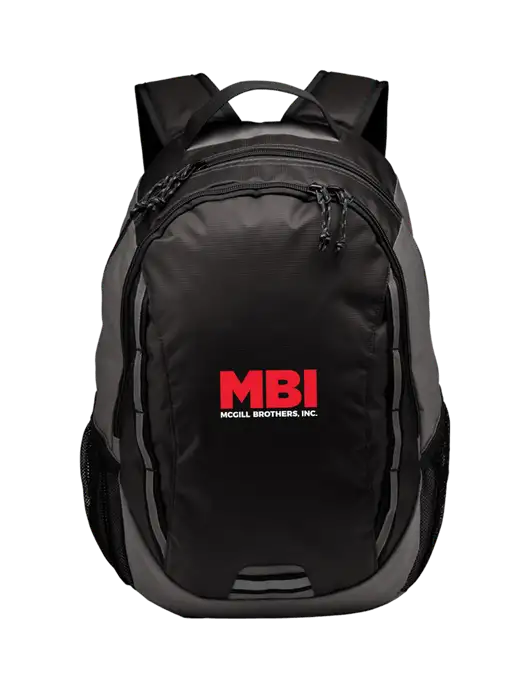 Ridge Charcoal/Dark Charcoal Laptop Backpack w/MBI Logo