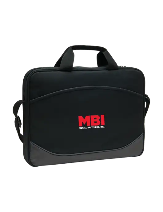 Slim & Lite Dark Black/Dark Grey Laptop Case w/MBI Logo