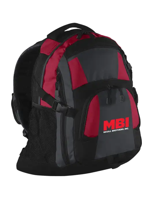 Urban Red/Grey/Black Laptop Backpack w/MBI Logo