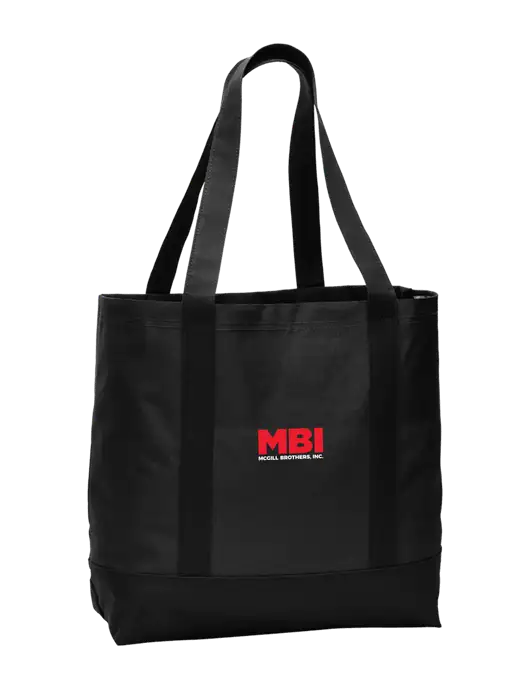 Carryall Black/Black Day Tote w/MBI Logo