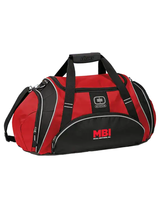 OGIO Red Crunch Duffel
 w/MBI Logo