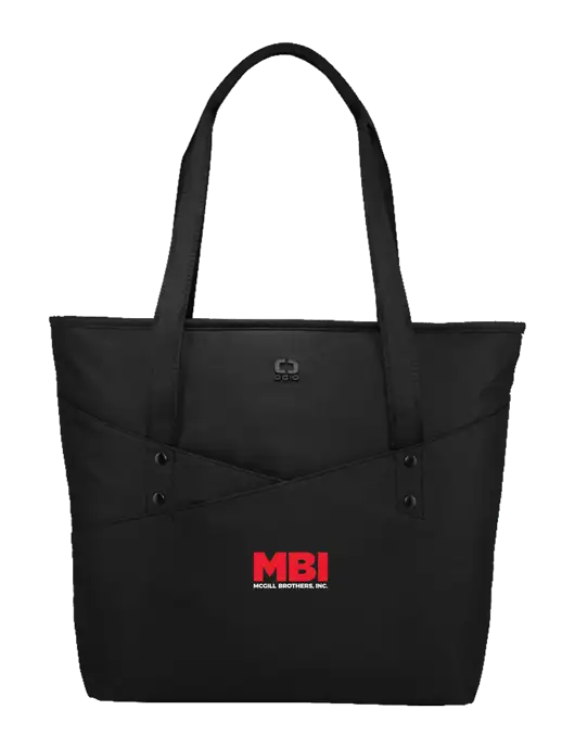 OGIO Black Downtown Tote 
 w/MBI Logo